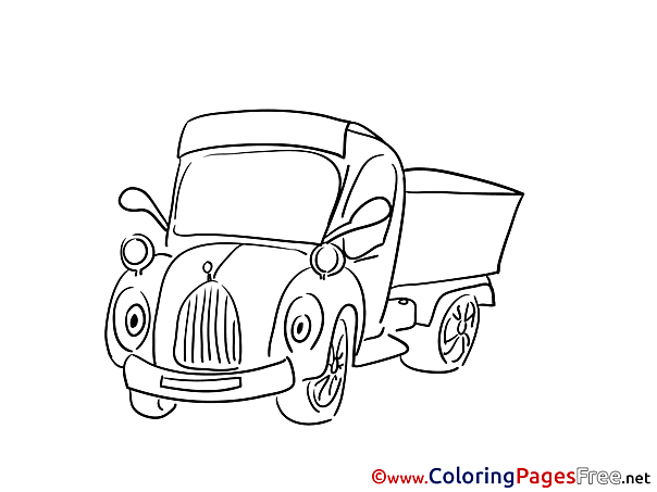 Truck download printable Coloring Pages