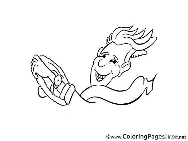 Wheel Colouring Page printable free