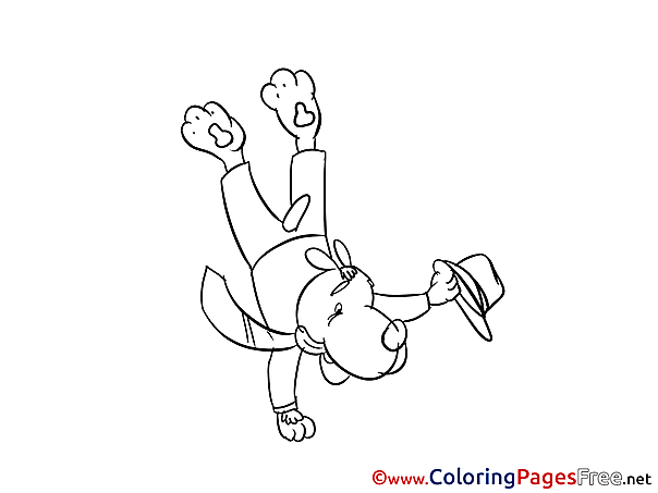 Acrobat for Children free Coloring Pages