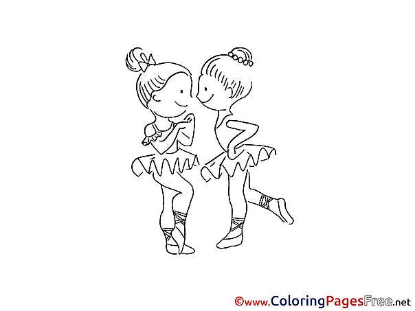 Ballet download Colouring Sheet free