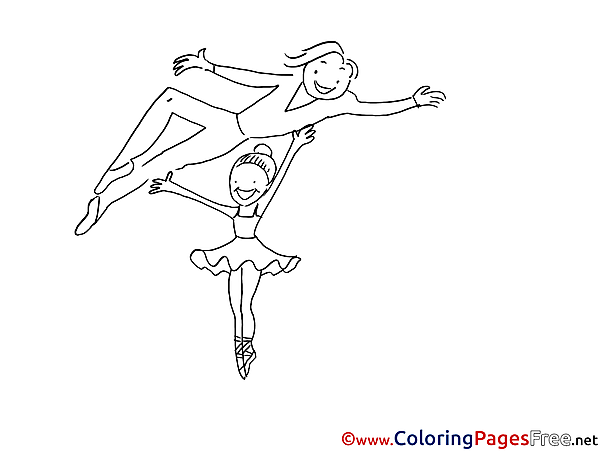 Ballet for free Coloring Pages download