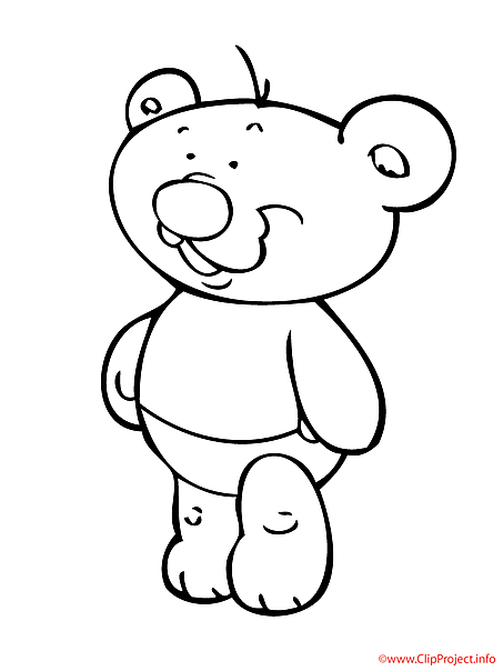 Bear coloring sheet