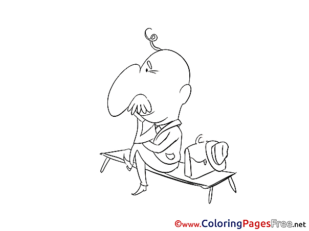 Bench Colouring Sheet download free