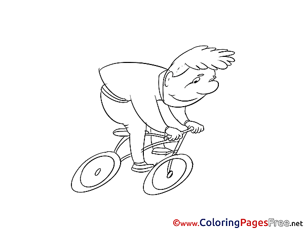 Bicycle for Children free Coloring Pages