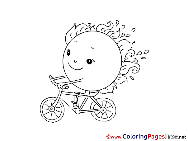 Bicycle printable Coloring Sheets download