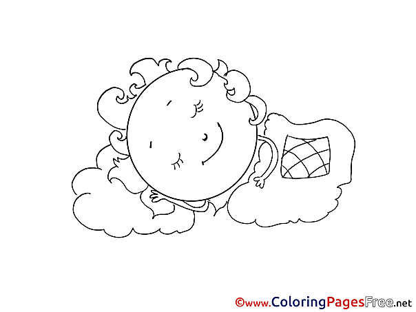 Blanket free Colouring Page download