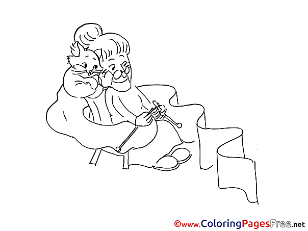 Cat for free Coloring Pages download