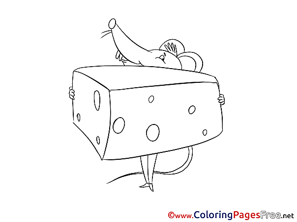 Cheese Kids free Coloring Page