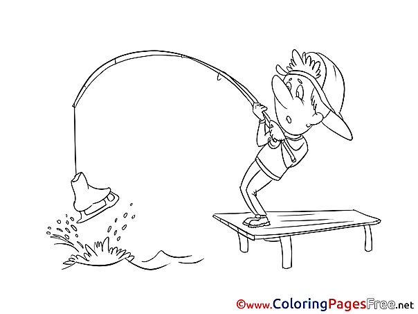 Fishing Coloring Sheets download free