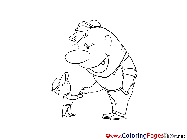 Friends free Colouring Page download