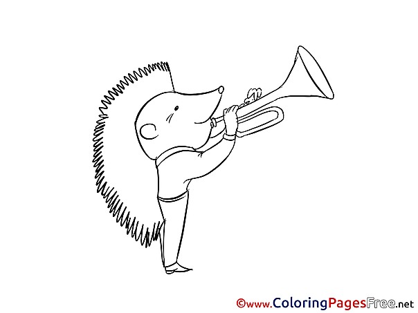 Hedgehog Kids download Coloring Pages