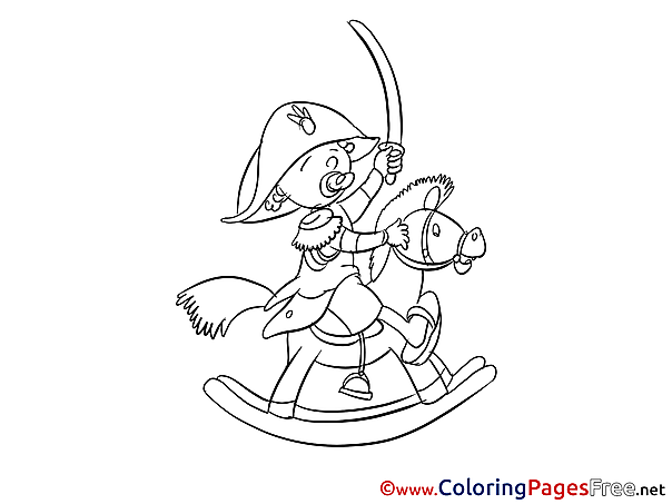 Horse for free Coloring Pages download