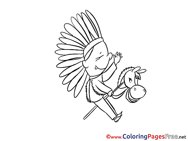 Indian Kids download Coloring Pages