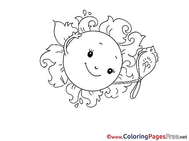 Mirror Colouring Sheet download free