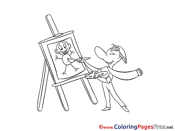 Painter download printable Coloring Pages