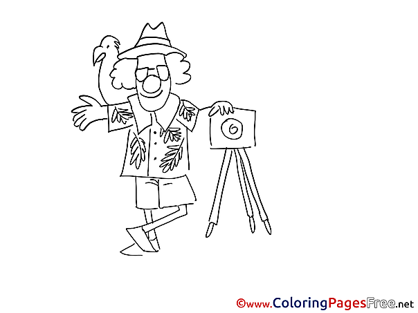 Photographer for free Coloring Pages download