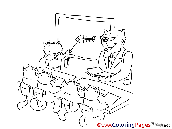 School free Colouring Page download