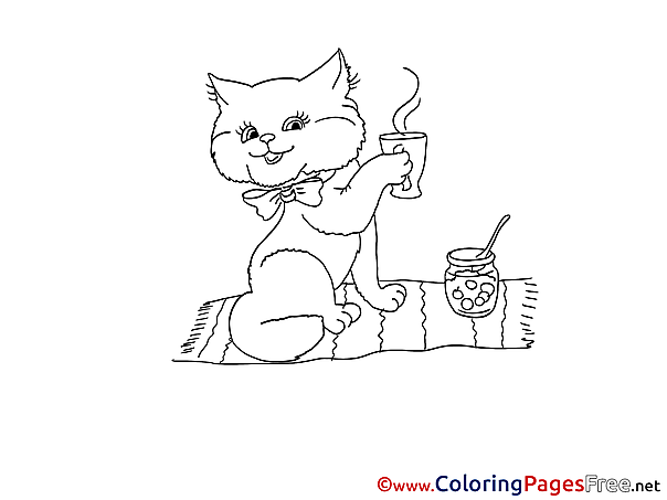 Cat download printable Coloring Pages