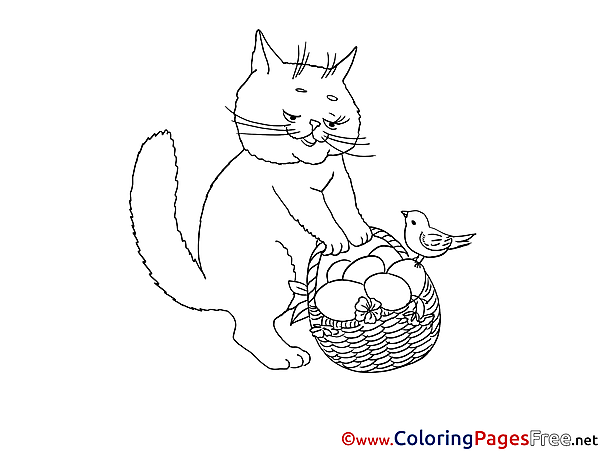 Cat Kids download Coloring Pages