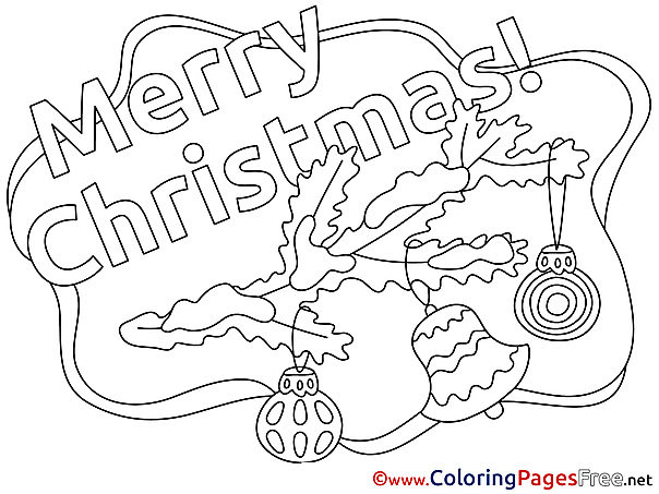 Branch Bell Toys Christmas Colouring Sheet free