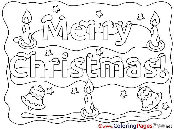 Decoration free Colouring Page Christmas