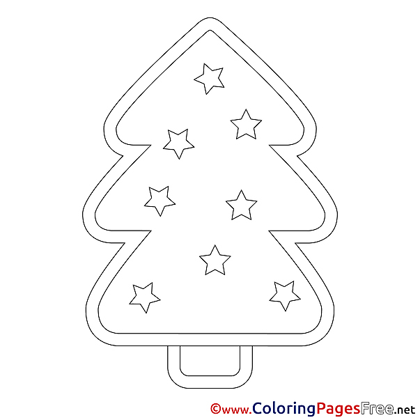 Drawing Tree Kids Christmas Coloring Pages