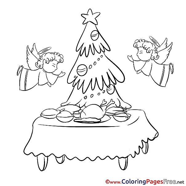 Feast download Christmas Coloring Pages