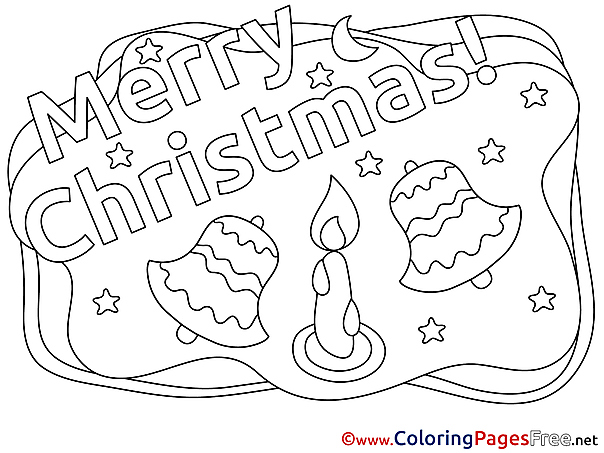 Flame Candle Coloring Pages Christmas