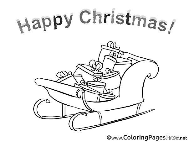 Gifts Christmas Coloring Pages download