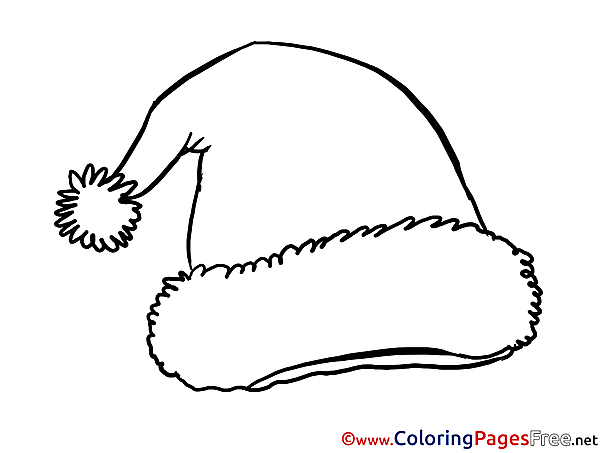 Hat download Christmas Coloring Pages