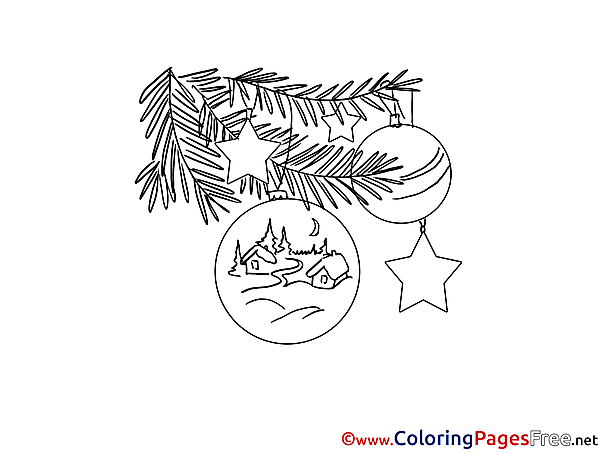 House Toys free Colouring Page Christmas