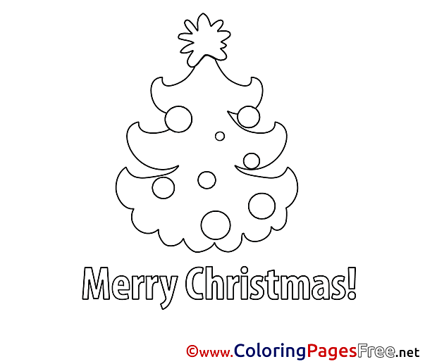 Image Tree free Christmas Coloring Sheets