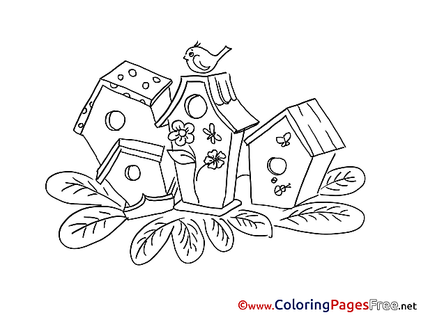 Nesting boxes Coloring Sheets Christmas free