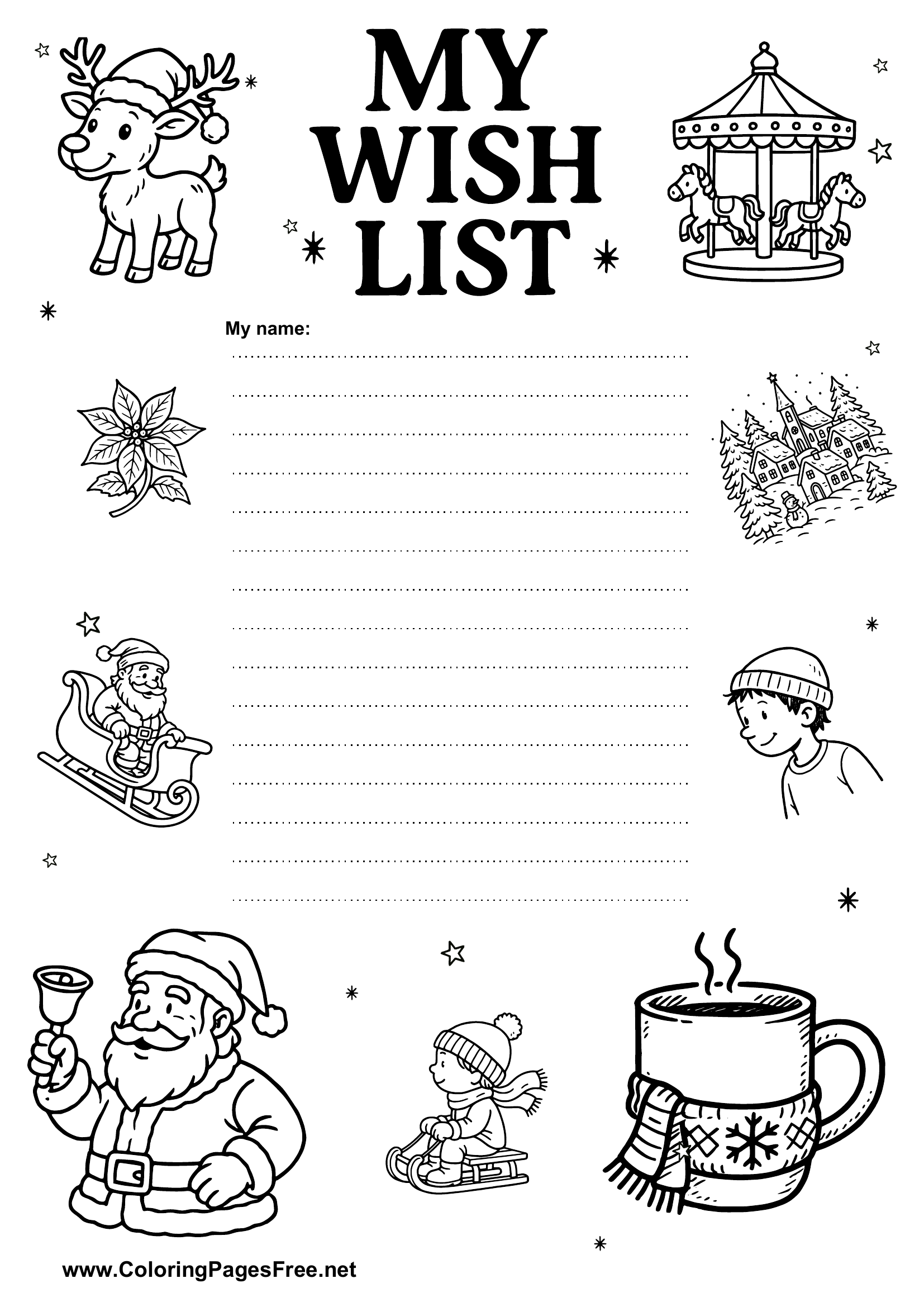 Christmas Wish List for Kids
