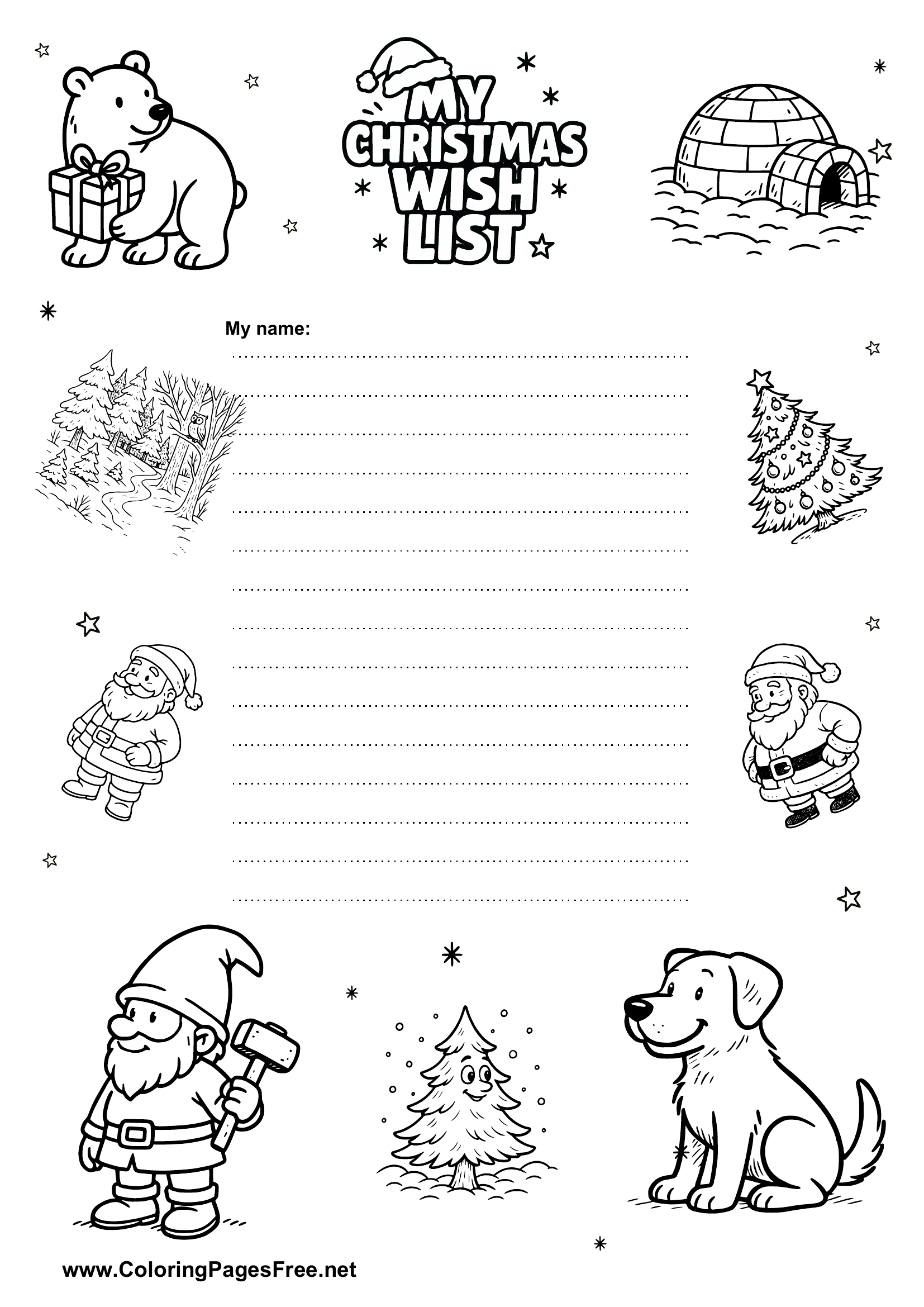 Christmas Wish List for Preschoolers