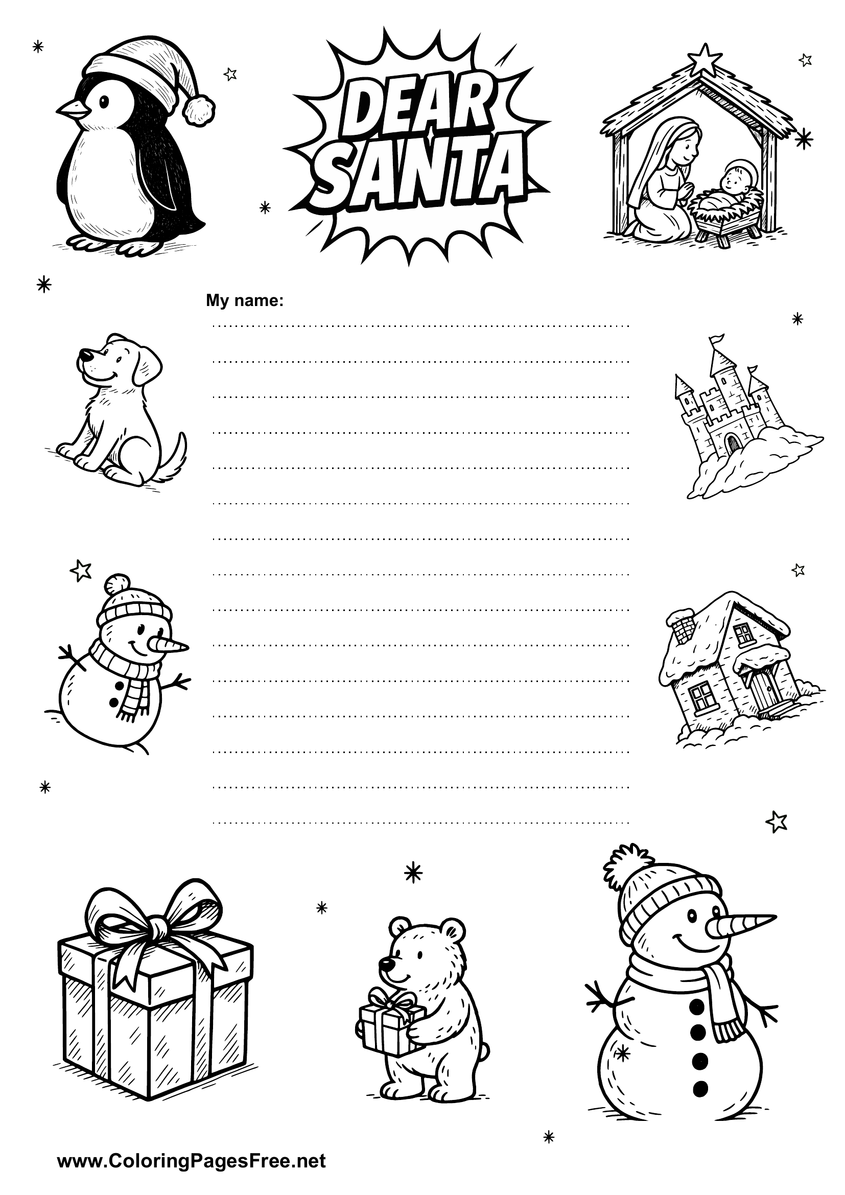 Christmas Wish List Template