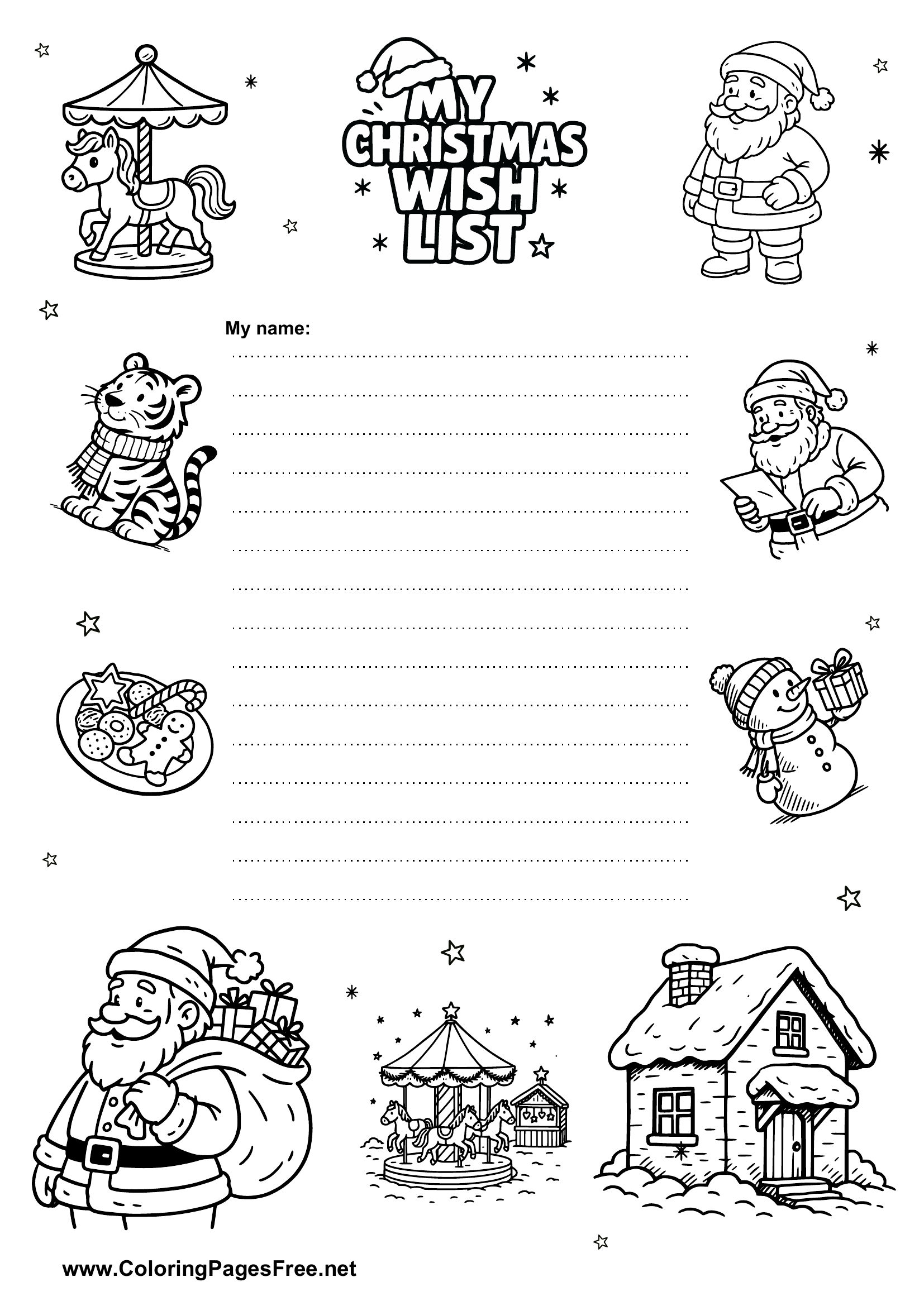 Creative Christmas Wish List PDF