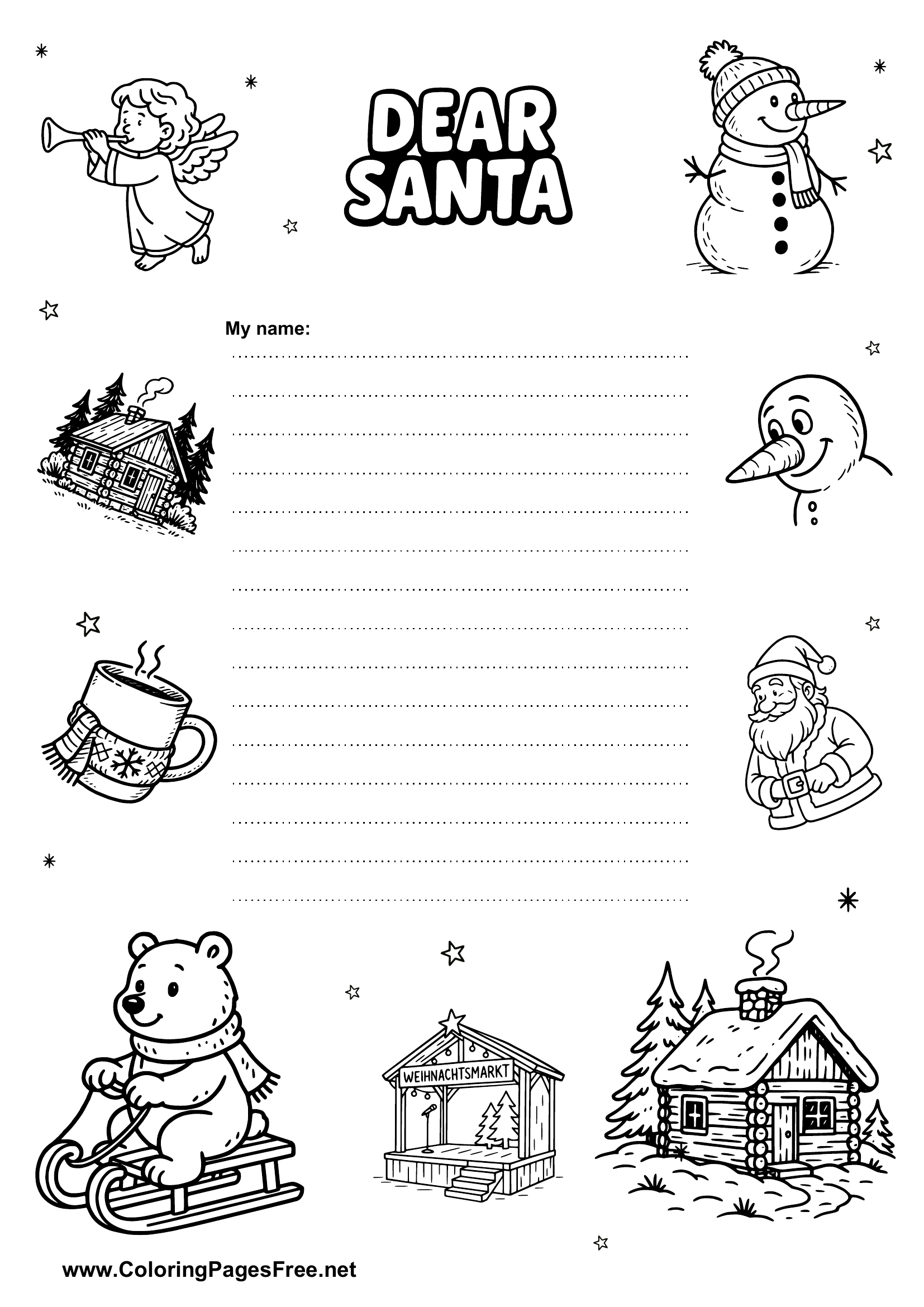Fillable Christmas List Printable