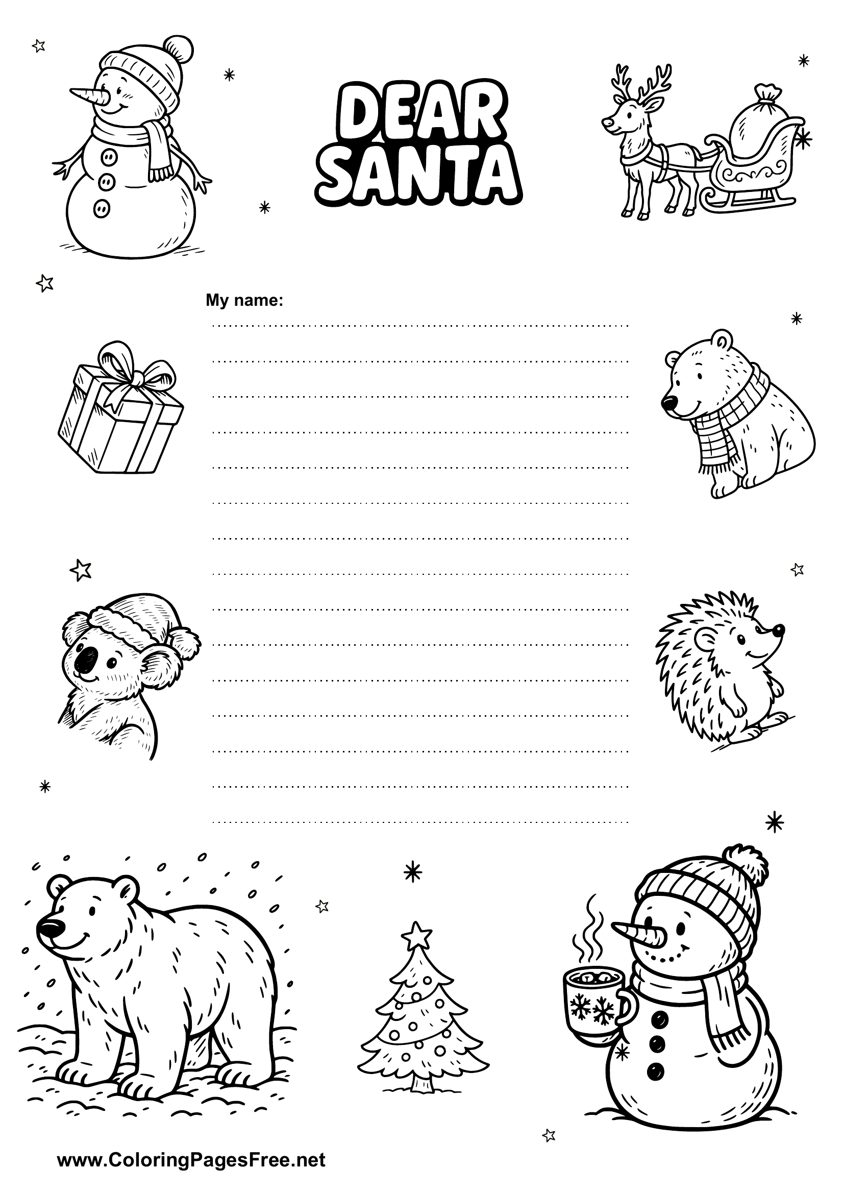 Free Christmas Wish List Template