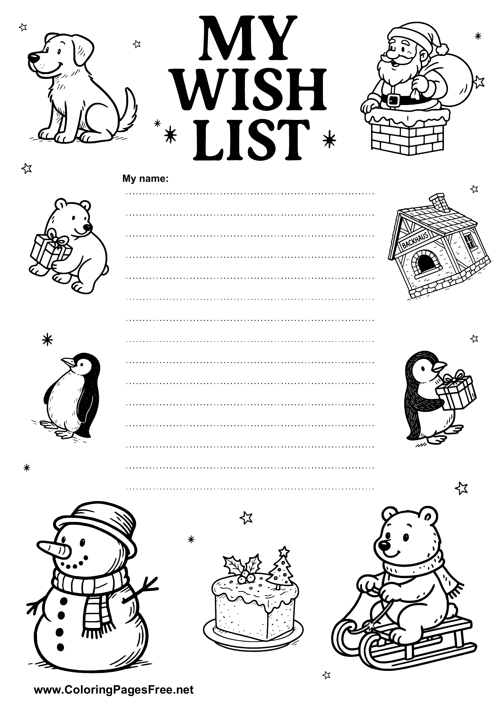 Free Wish List for Santa