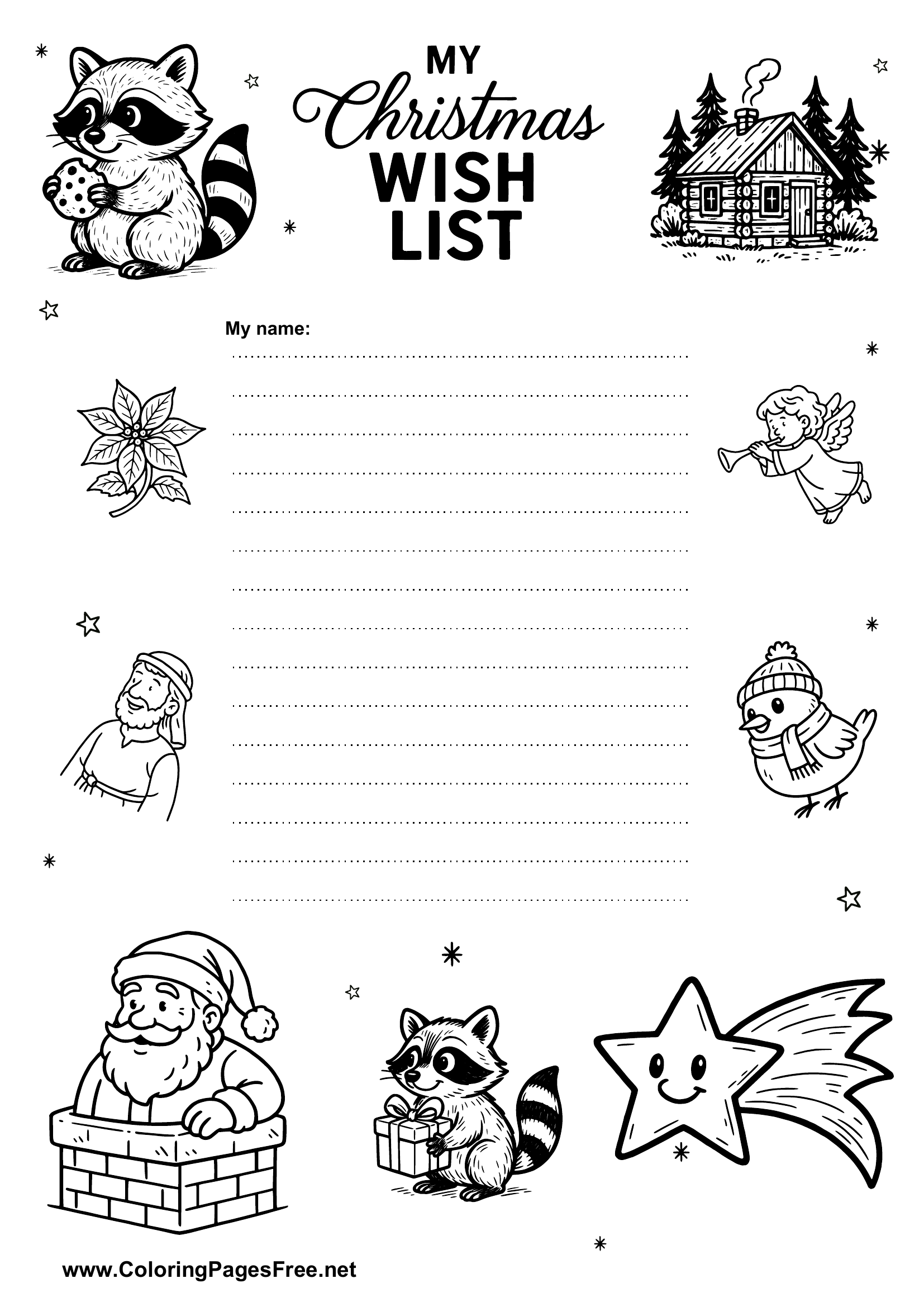 Kids Wish List PDF Template