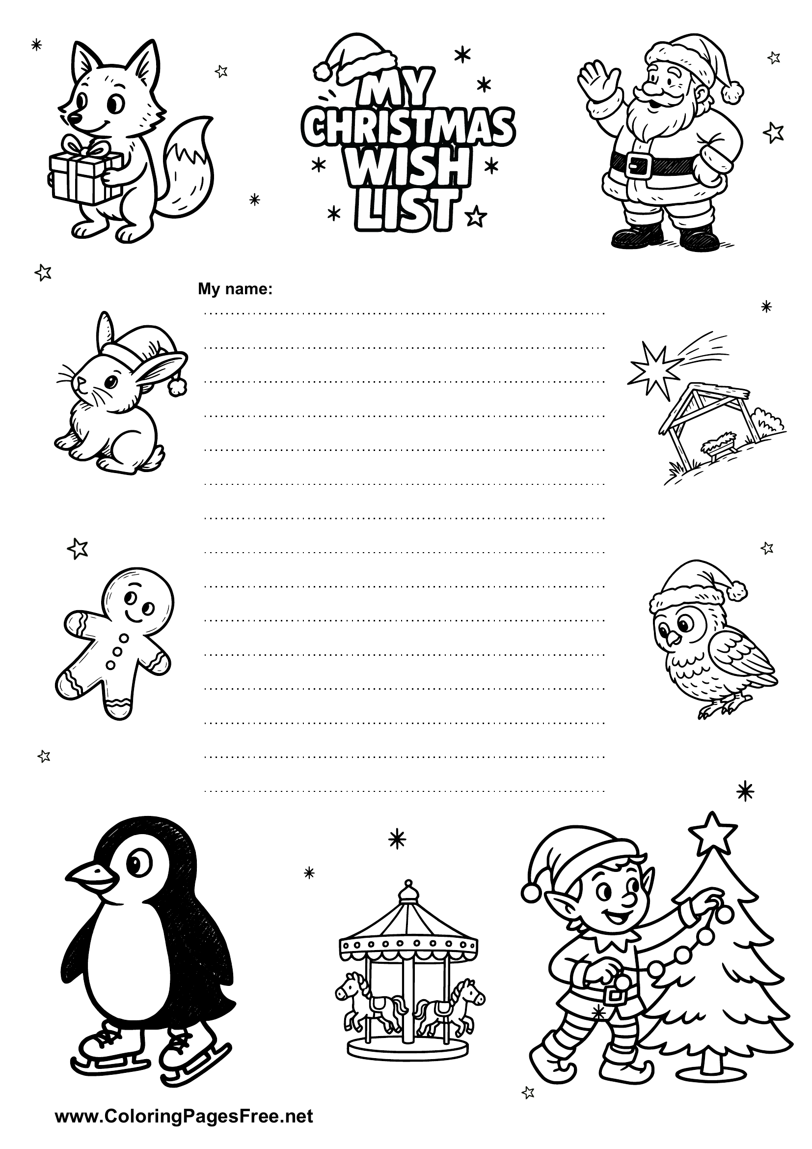 Printable Christmas Letter for Santa