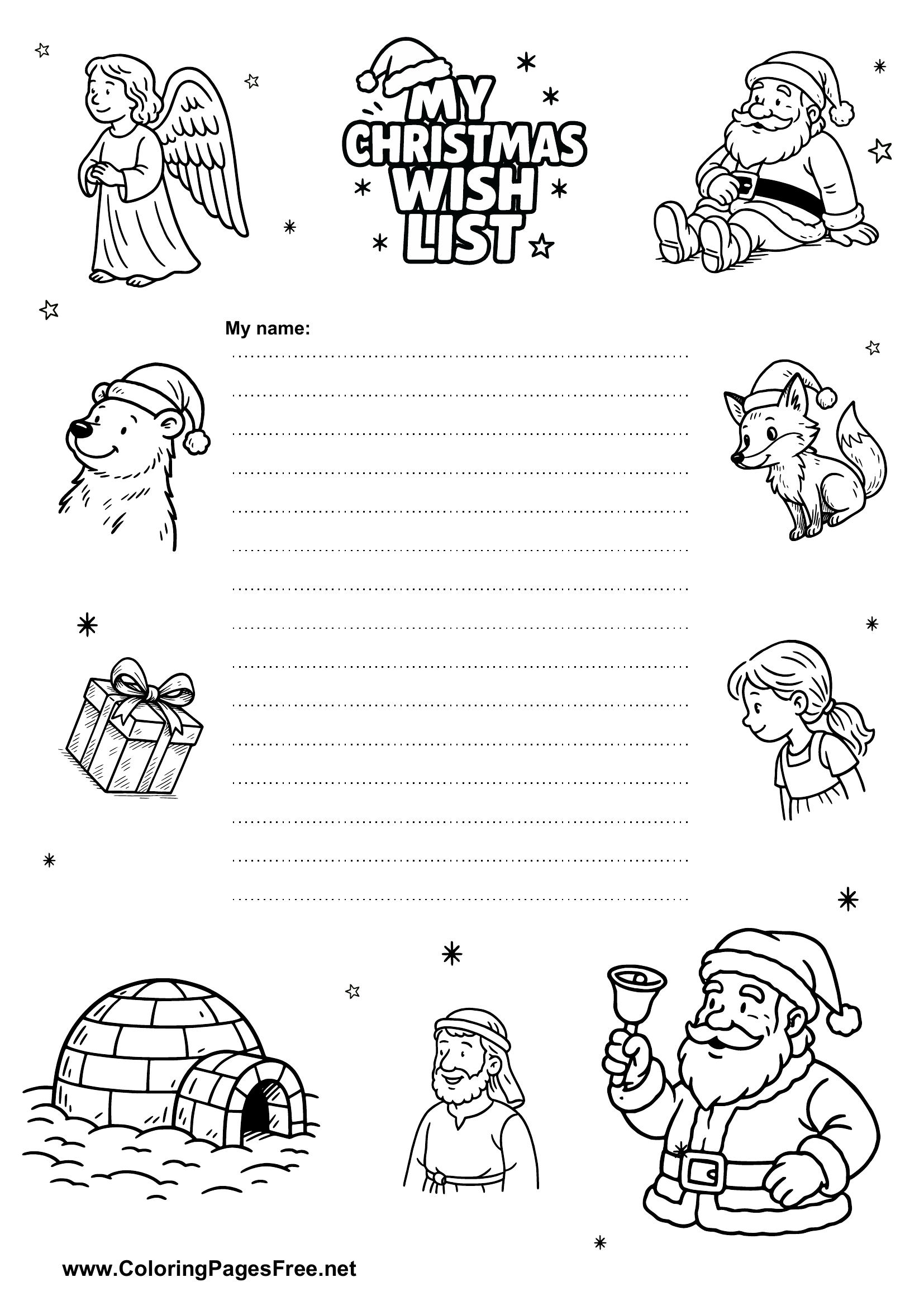 Printable Christmas Wish List