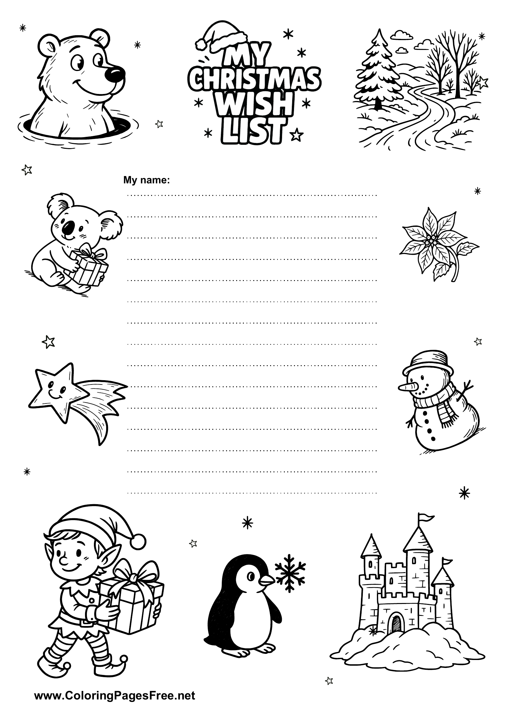 Santa Wish List for School Kids