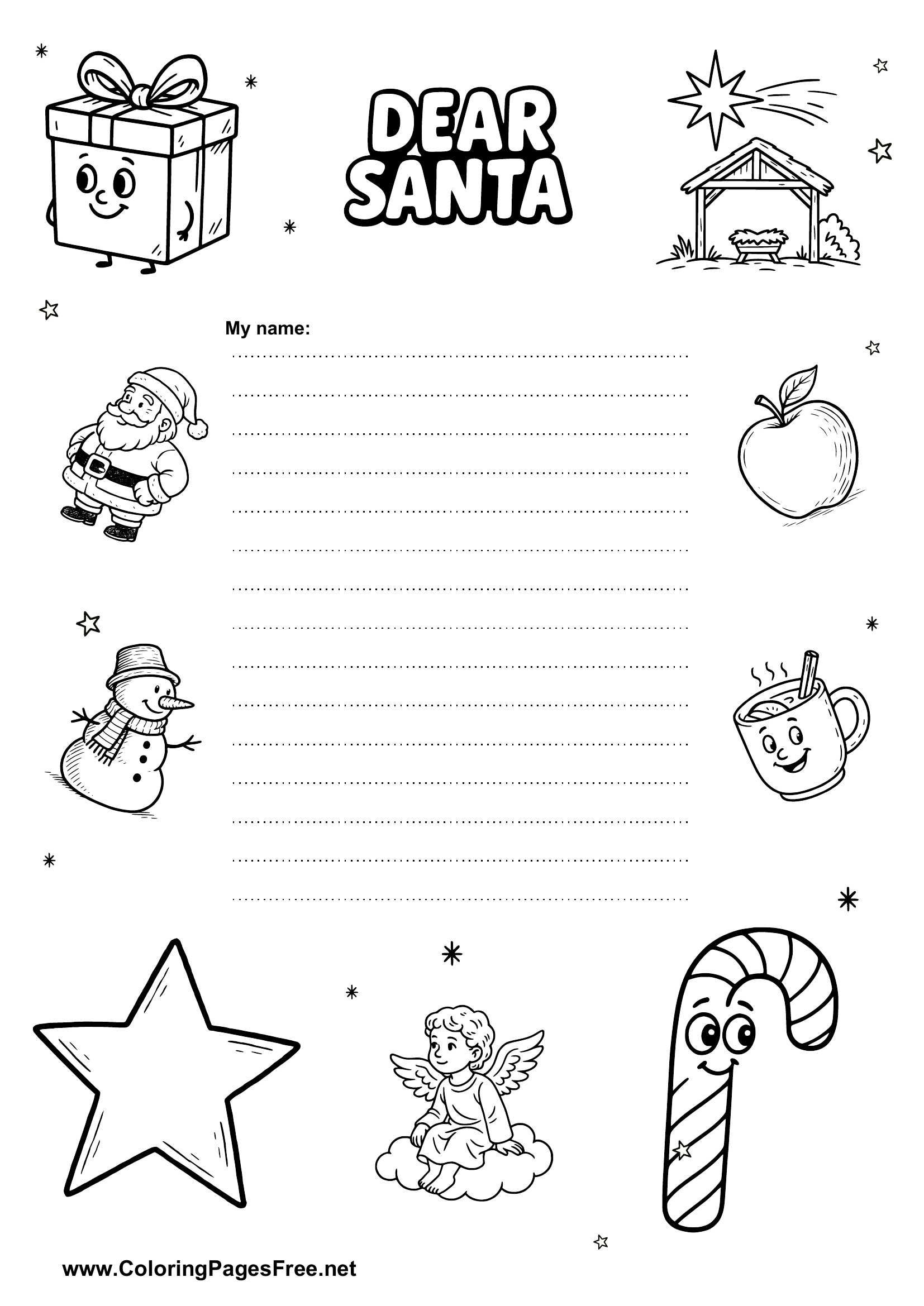 Santa Wish List Printable