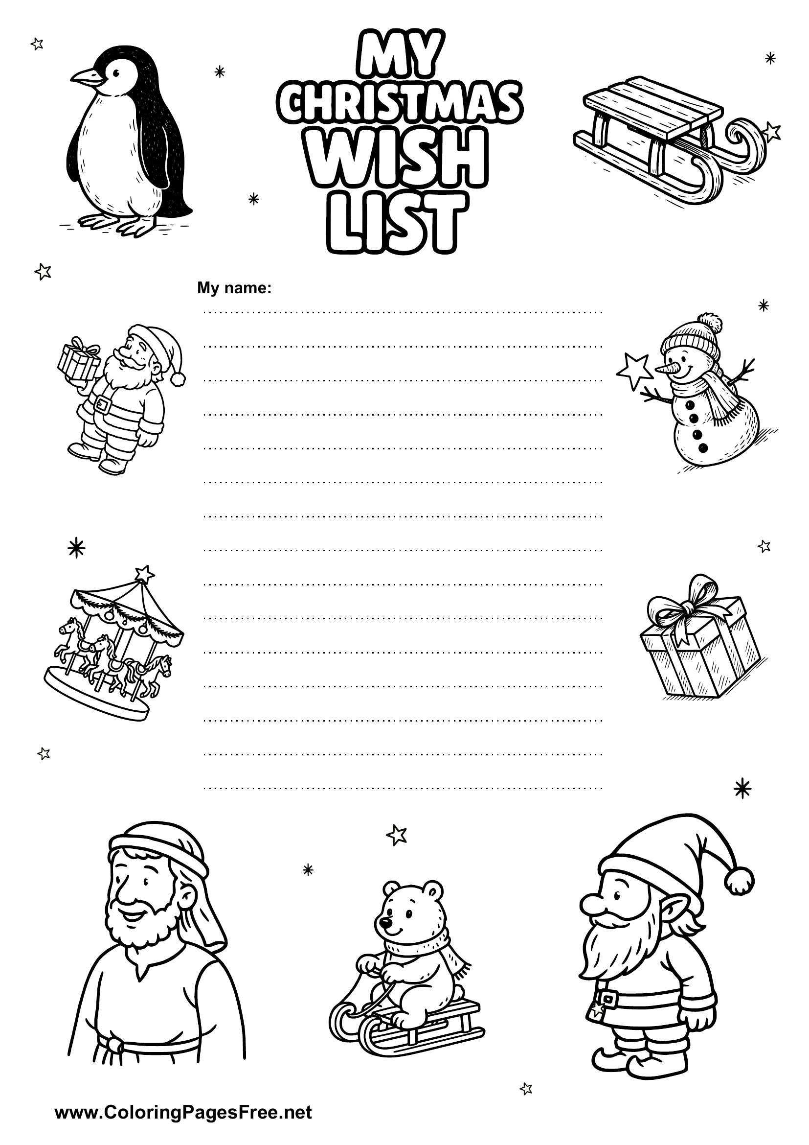 Santa Wish List with Gift Ideas