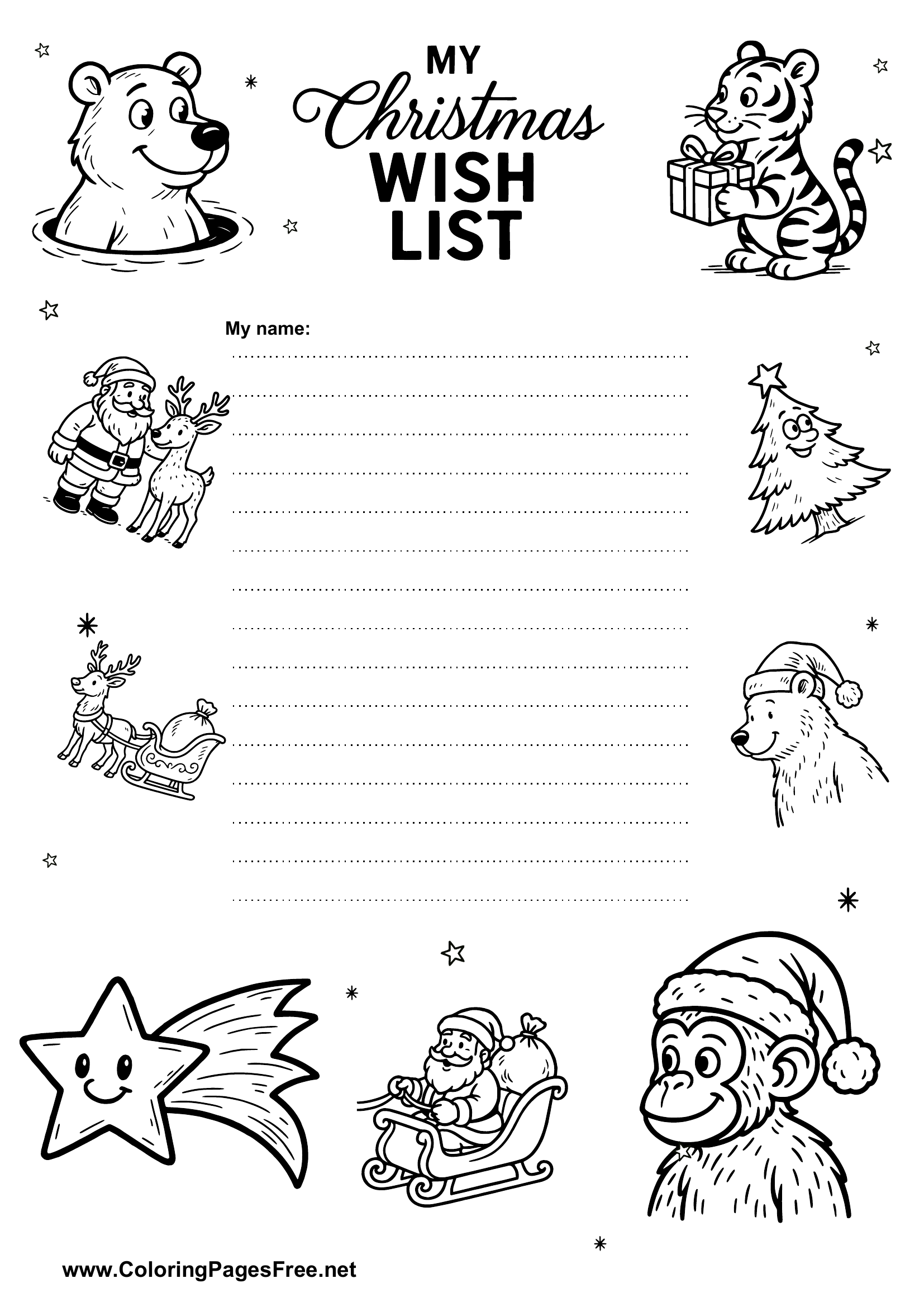 Simple Beautiful Christmas Wish List