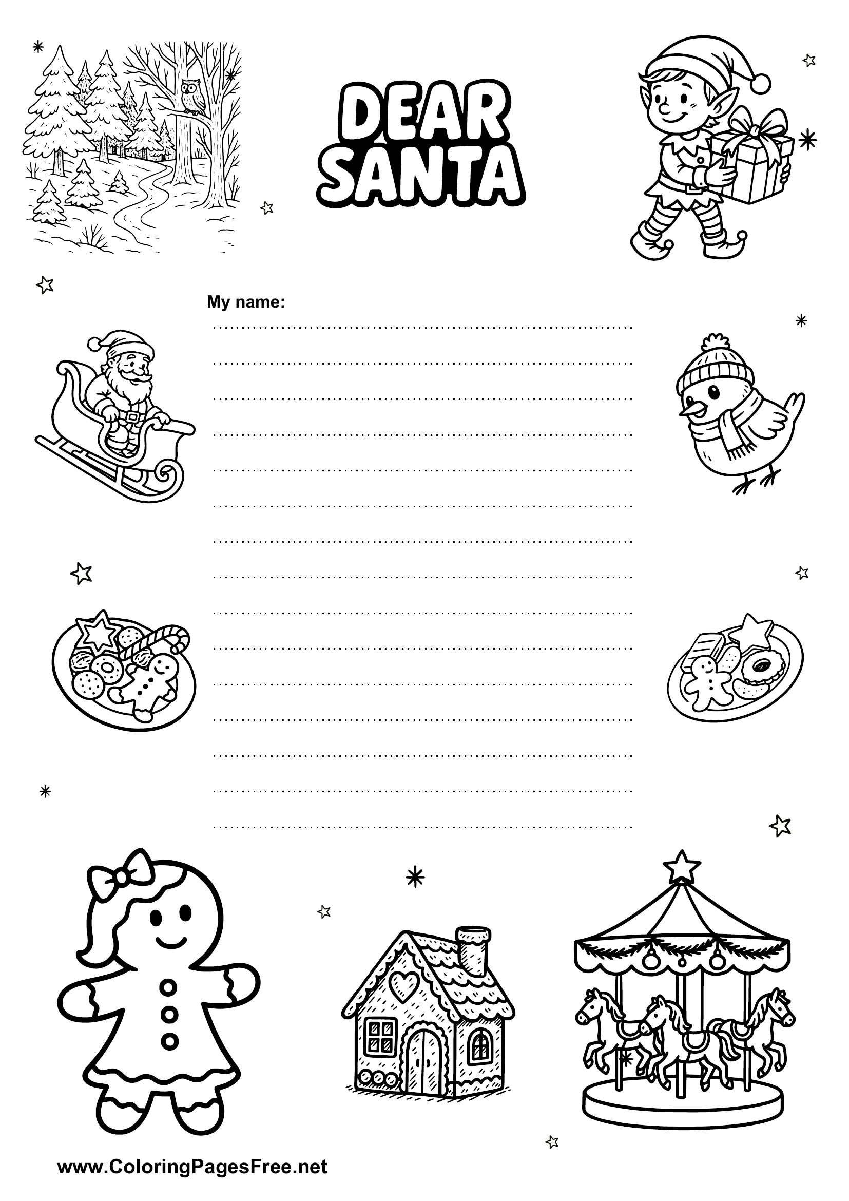 Simple Christmas Wish List PDF