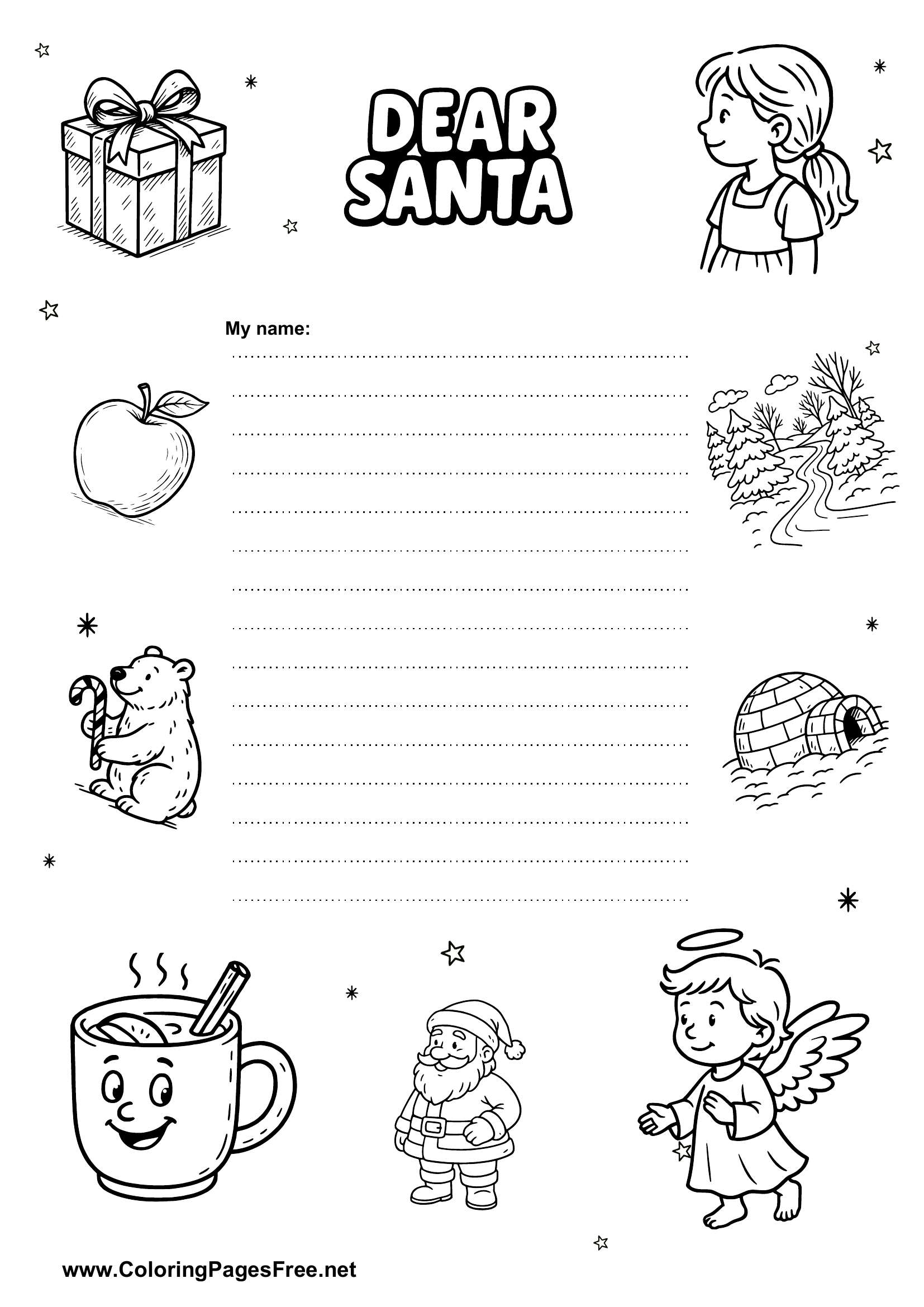 Teen Christmas Wish List Template