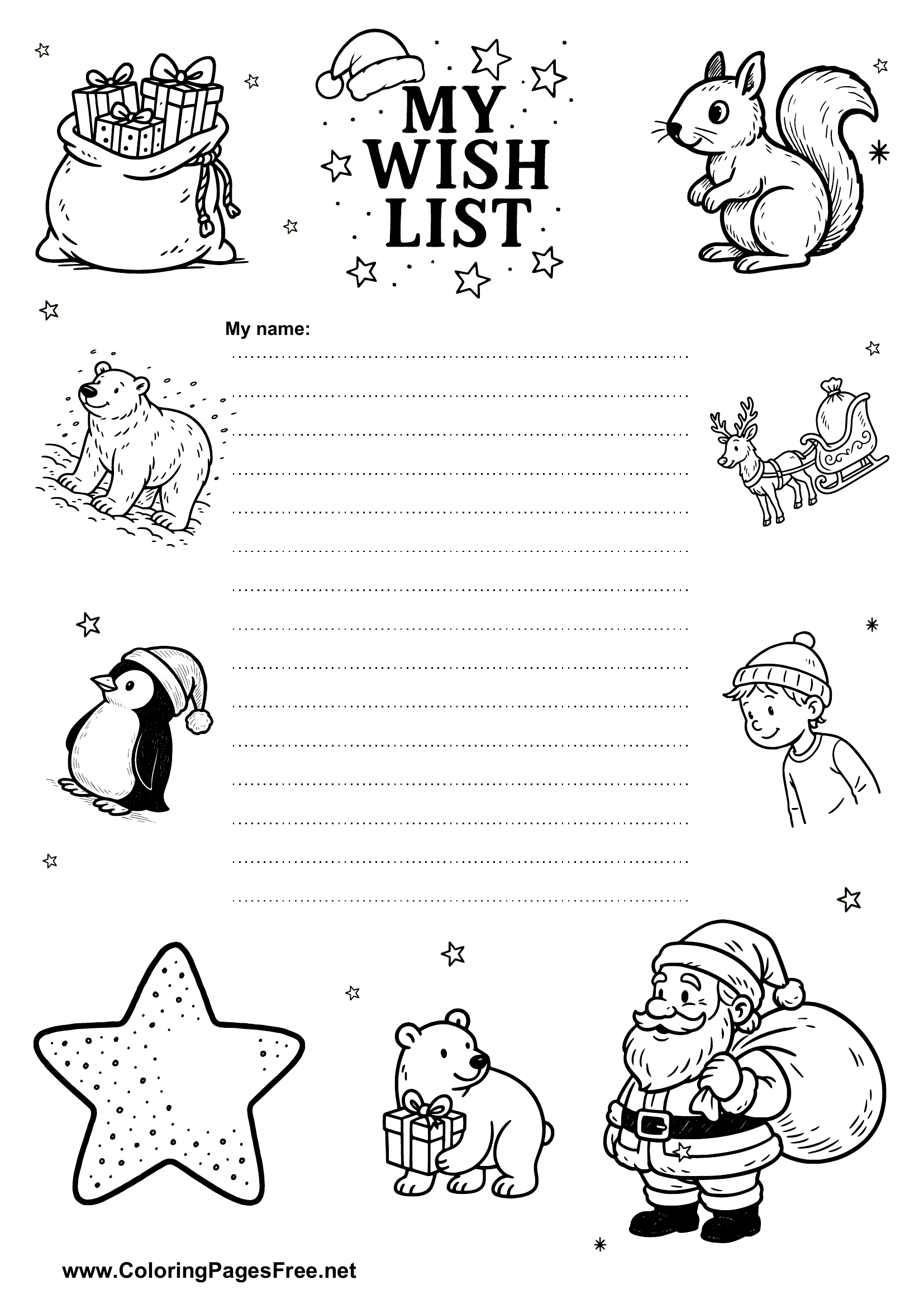 Wish List DIY Template